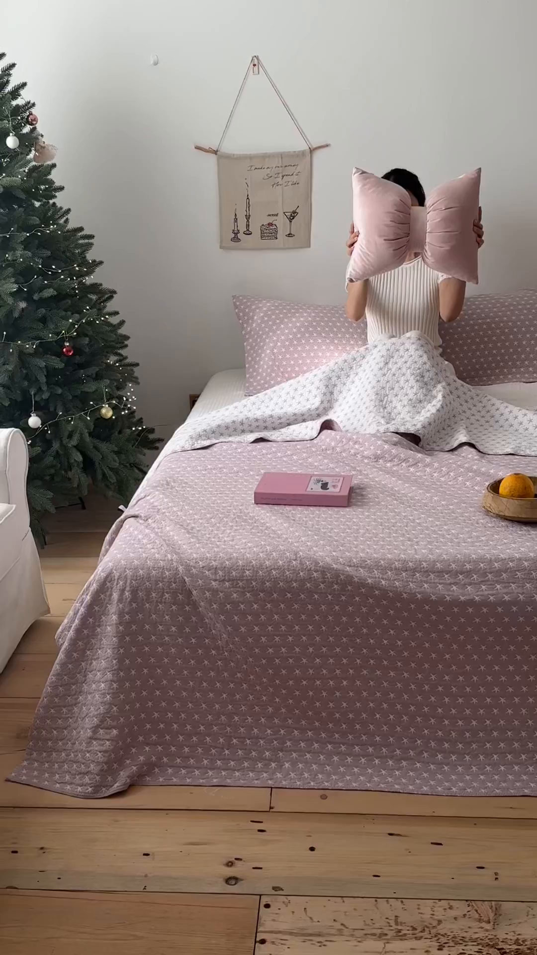 91家纺网 家纺一手货源 找家纺 沐瑟家纺 2026新款全棉四层纱布床盖-星星和心情系列 星星-紫色