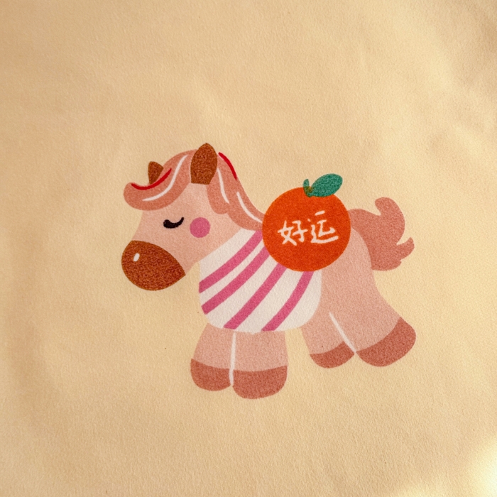 91家纺网 家纺一手货源 找家纺 梦舒阳家纺 马年新年限定款四件套植物羊绒磨毛四件套单被套仿棉套件 财运马