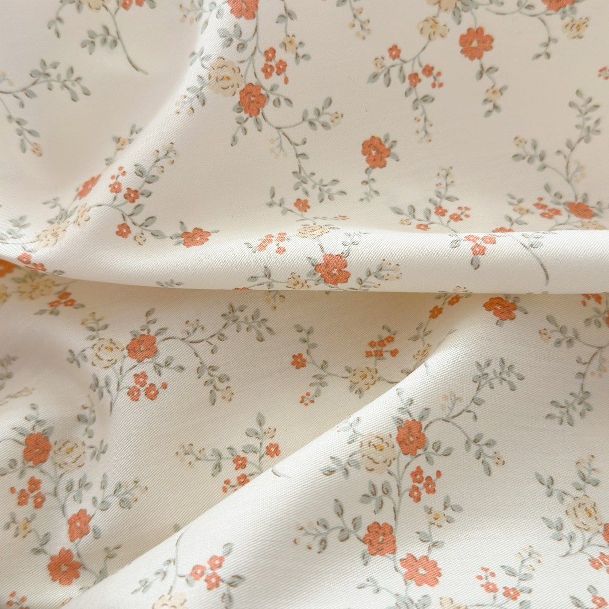 91家纺网 家纺一手货源 找家纺 梵克保罗 2026春夏新款ins小清新40支全棉13372四件套学生三件套单被套单枕套系列-第二批（单被套） 沫汐