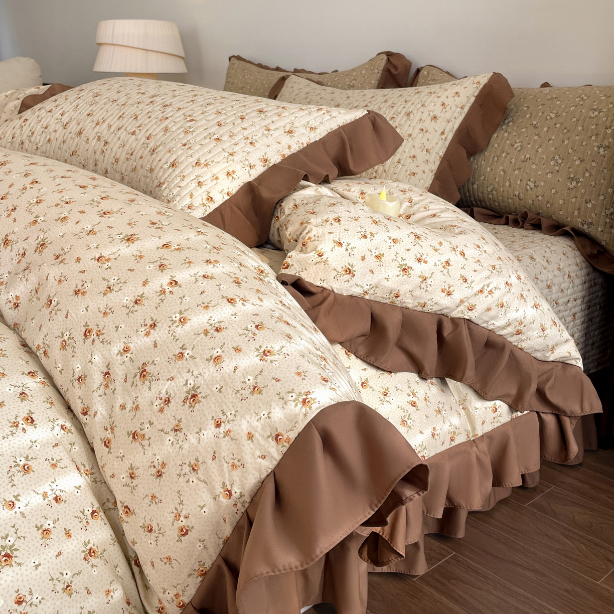 91家纺网 家纺一手货源 找家纺 （总）慕澄家纺 2026新款高克重仿棉碎花床盖