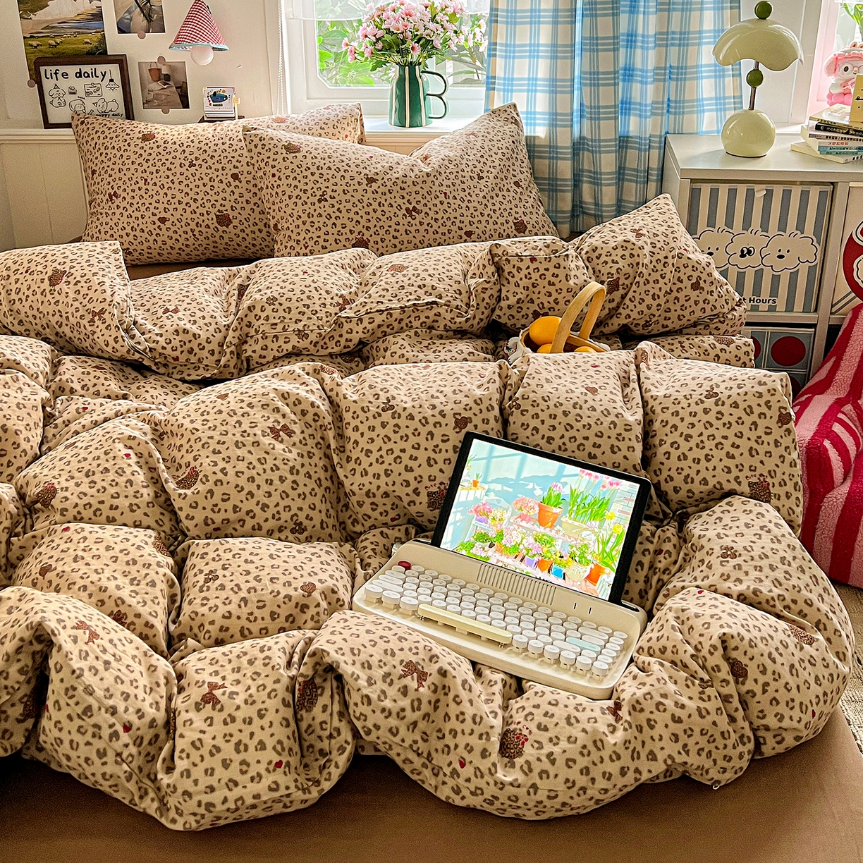 91家纺网 家纺一手货源 找家纺 （总）焱博家纺 2026新款A类全棉双层纱系列四件套