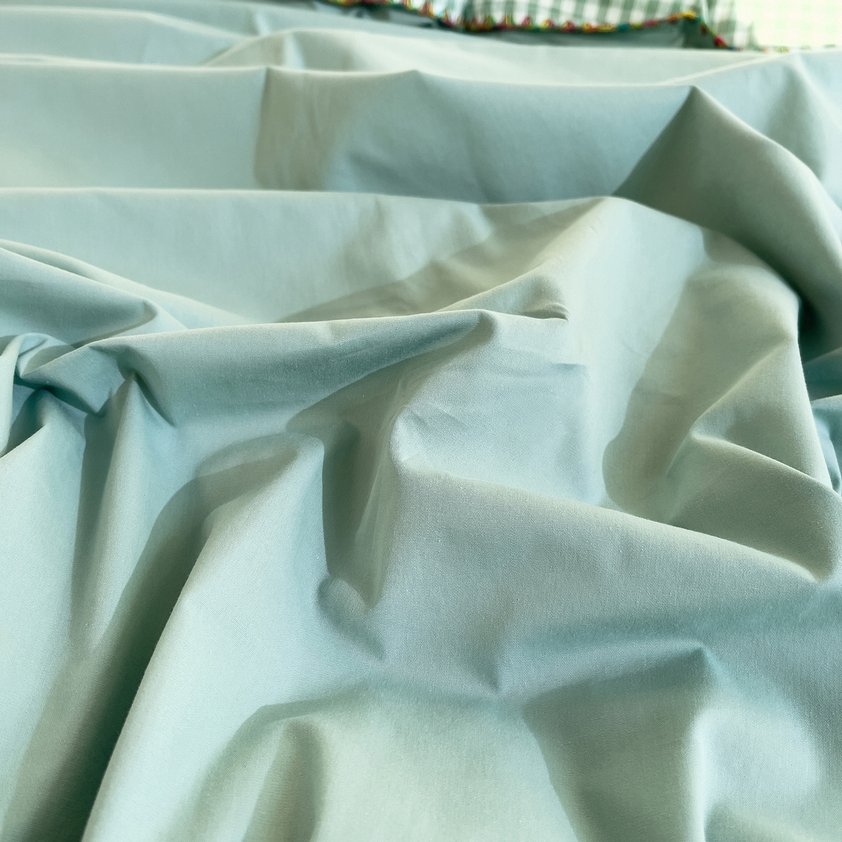 91家纺网 家纺一手货源 找家纺 炫拼家纺 2026新款A类全棉水洗棉贝壳边毛巾绣四件套-炫彩系列 炫彩-绿