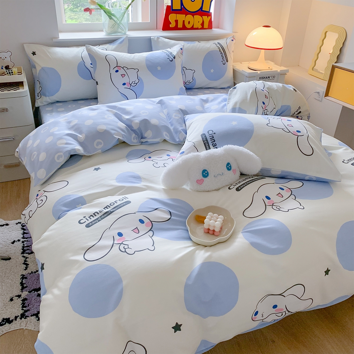 91家纺网 家纺一手货源 找家纺 （总）玉元坊 2026新款正版授权三丽鸥系列全棉纯棉床单四件套学生三件套-大耳狗帕恰狗布丁狗系列