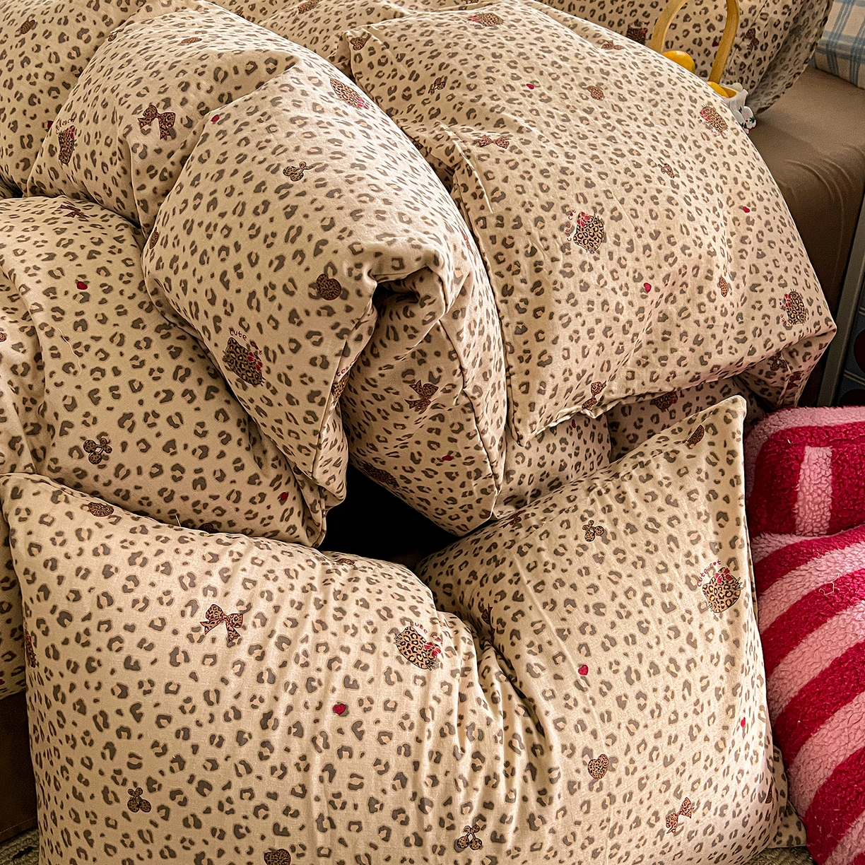 91家纺网 家纺一手货源 找家纺 焱博家纺 2026新款A类全棉双层纱系列四件套 千禧少女