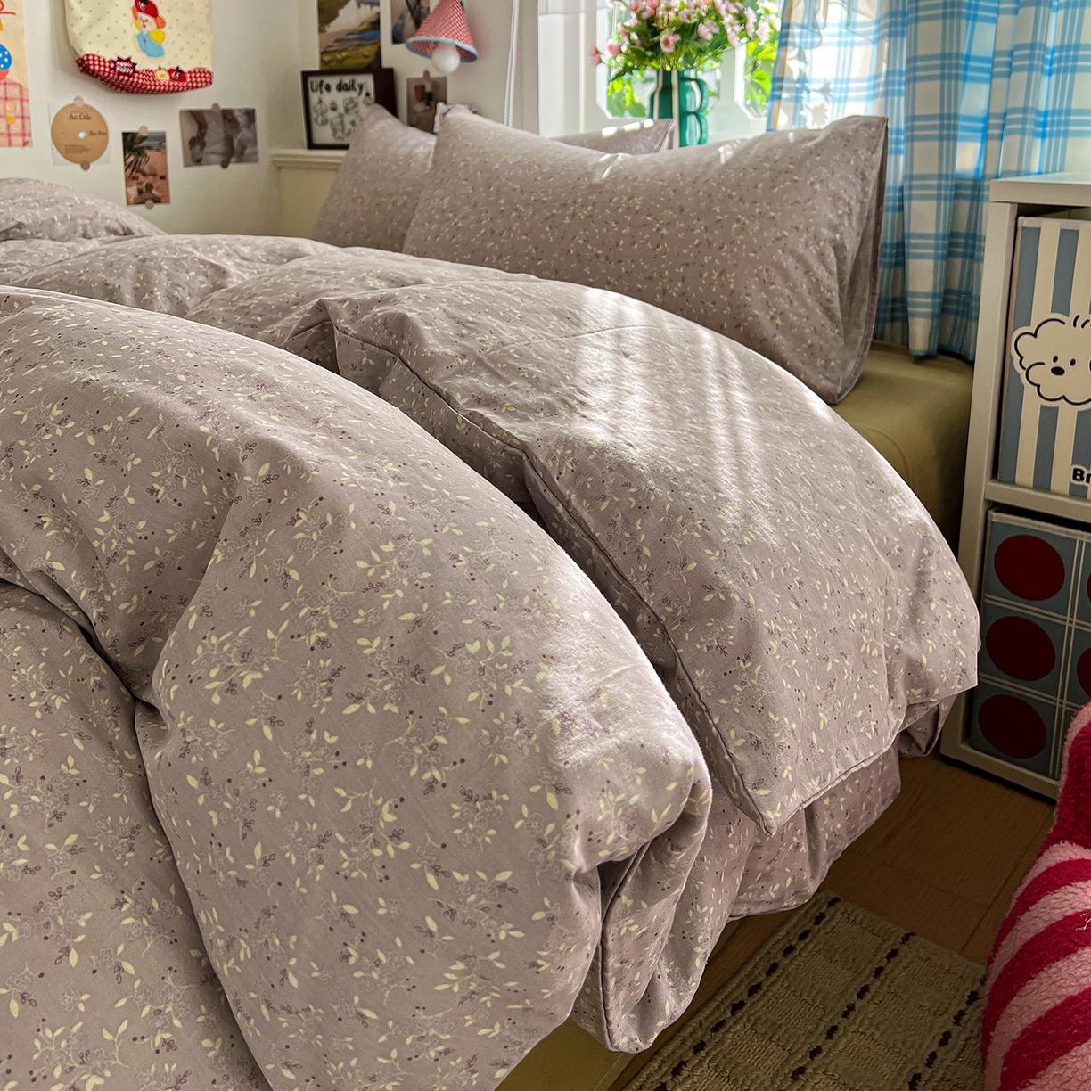 91家纺网 家纺一手货源 找家纺 焱博家纺 2026新款A类全棉双层纱系列四件套 温锦织