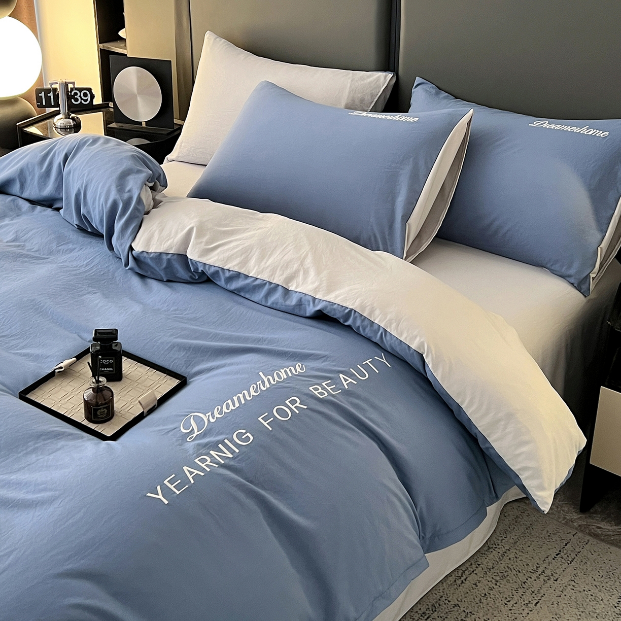 91家纺网 家纺一手货源 找家纺 （总）鑫利来家纺 2025新款法式蕾丝花边牛奶绒四件套韩版花边加厚牛奶绒四件套