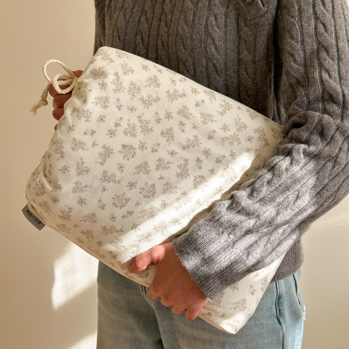 德比尔斯  2026新款古法水洗仿棉云感棉小布袋四件套 小伙伴