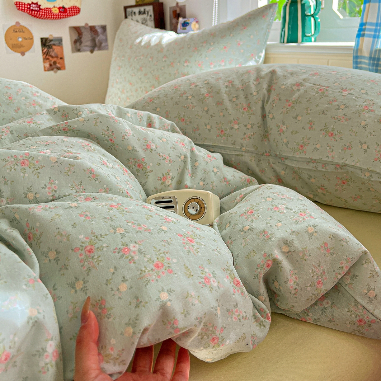 91家纺网 家纺一手货源 找家纺 （总）焱博家纺 2026新款A类全棉双层纱系列单被套