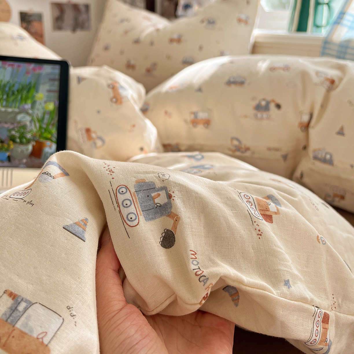 91家纺网 家纺一手货源 找家纺 （总）焱博家纺 2026新款A类全棉双层纱系列单被套