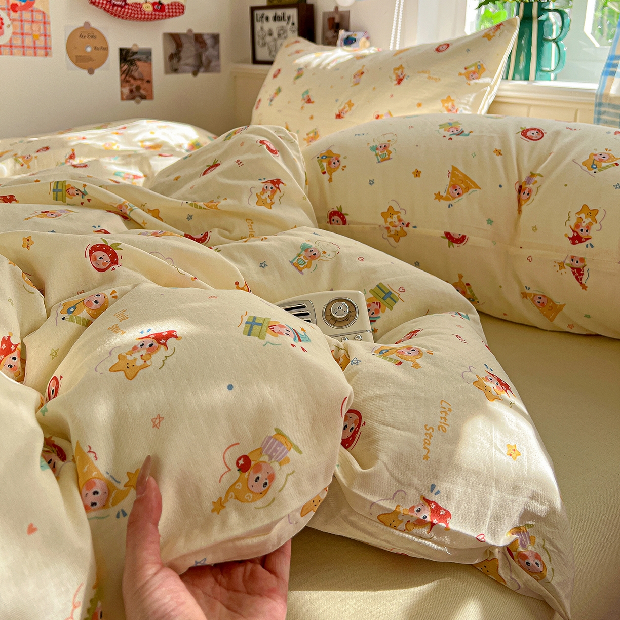 91家纺网 家纺一手货源 找家纺 （总）焱博家纺 2026新款A类全棉双层纱系列单被套