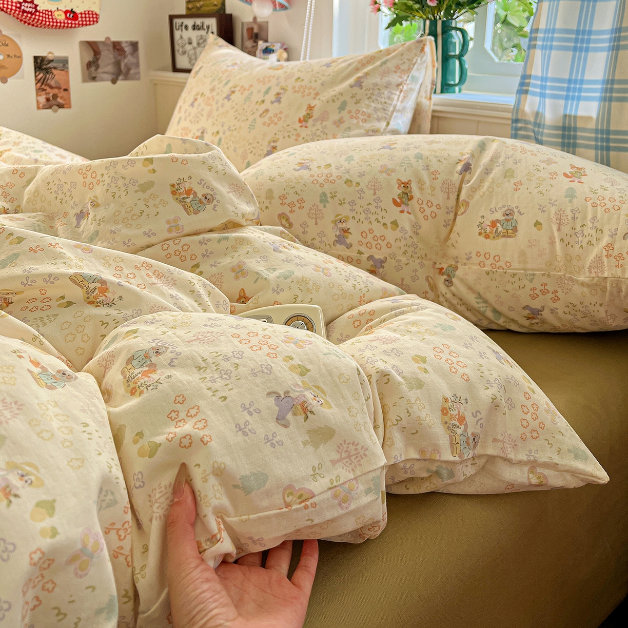 焱博家纺 2026新款A类全棉双层纱系列单被套 闪电的朋友