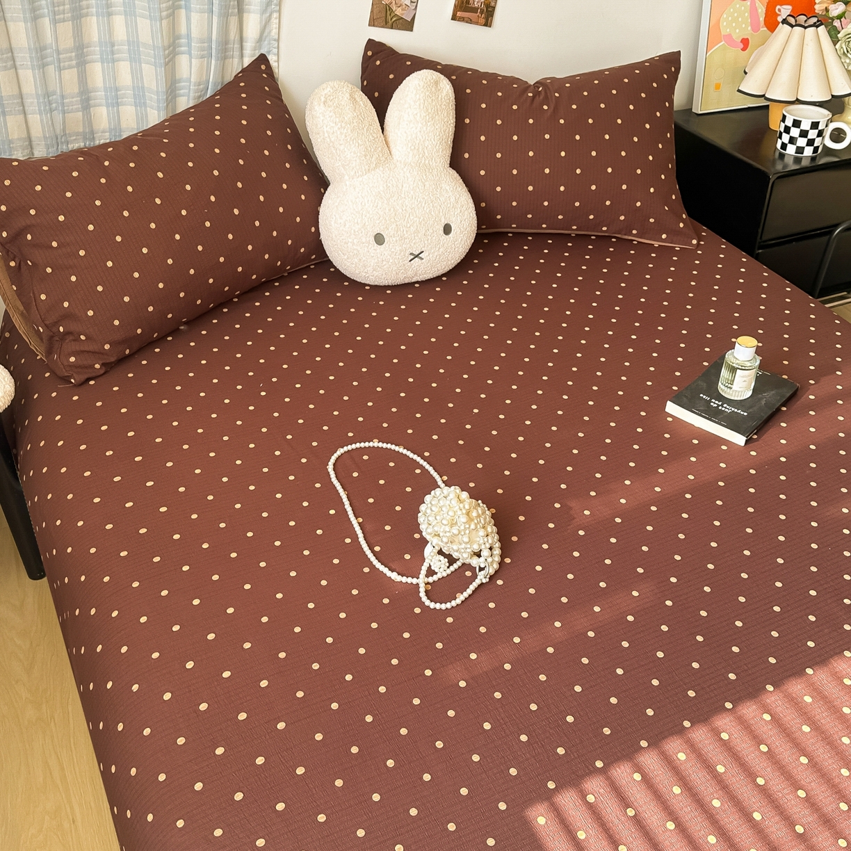 91家纺网 家纺一手货源 找家纺 （总）繁花家居 2026新款泡芙棉云感木棉邹邹纱单床笠床单单件学生床