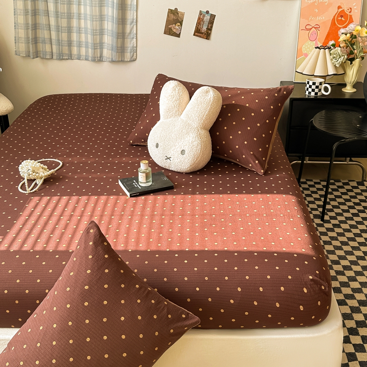 91家纺网 家纺一手货源 找家纺 （总）繁花家居 2026新款泡芙棉云感木棉邹邹纱单床笠床单单件学生床