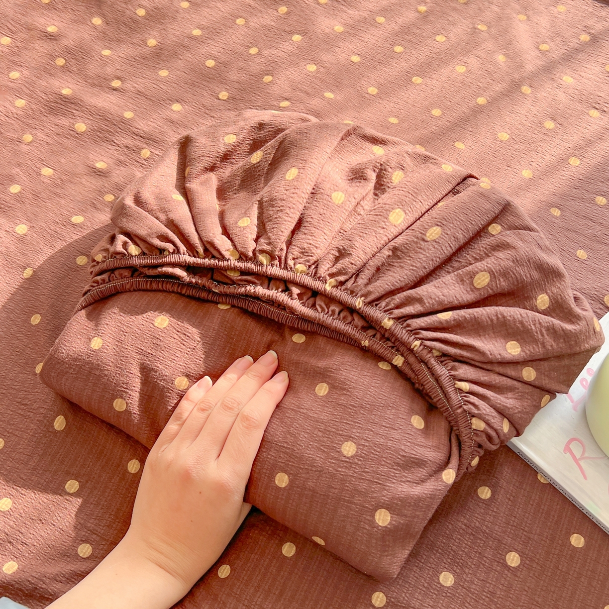 91家纺网 家纺一手货源 找家纺 （总）繁花家居 2026新款泡芙棉云感木棉邹邹纱单床笠床单单件学生床