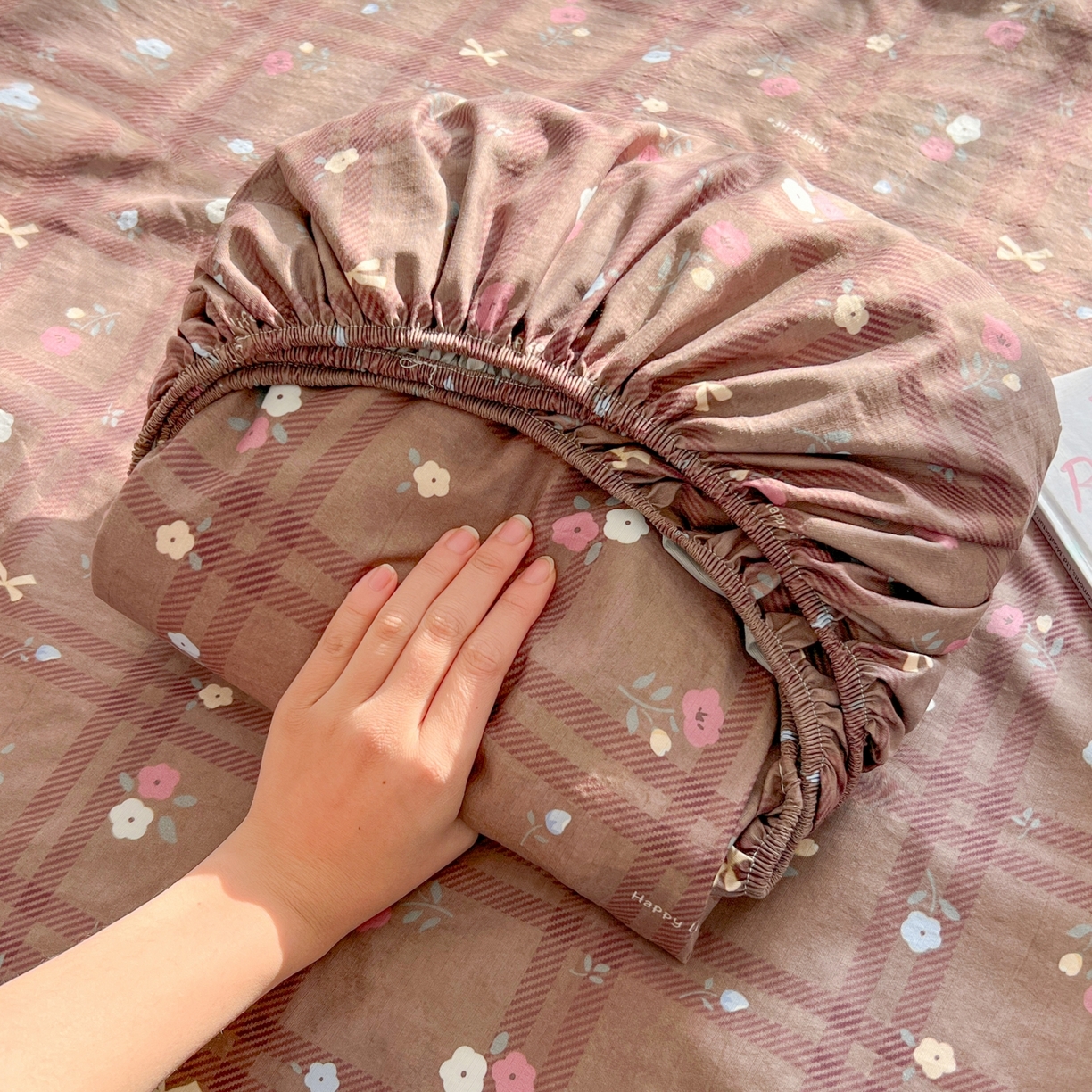 91家纺网 家纺一手货源 找家纺 （总）繁花家居 2026新款泡芙棉云感木棉邹邹纱单床笠床单单件学生床