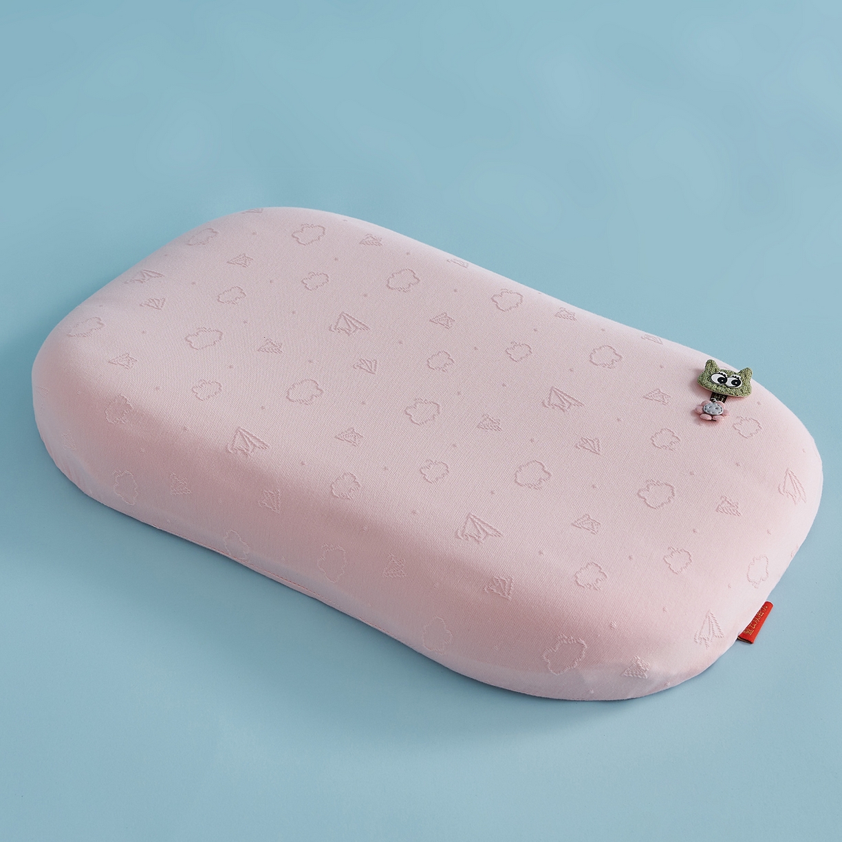 鼎盛乳胶 2026新款叠云双层儿童枕枕头枕芯 粉