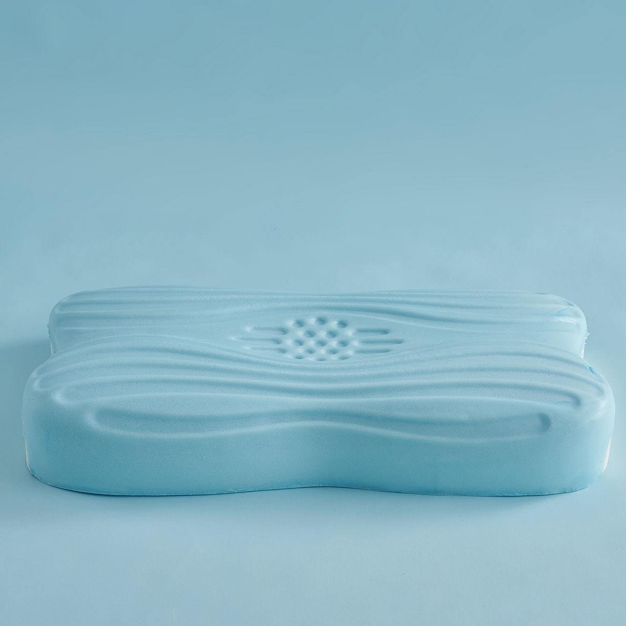 91家纺网 家纺一手货源 找家纺 鼎盛乳胶 2026新款零压记忆棉枕叠云双层枕枕头枕芯 男款灰