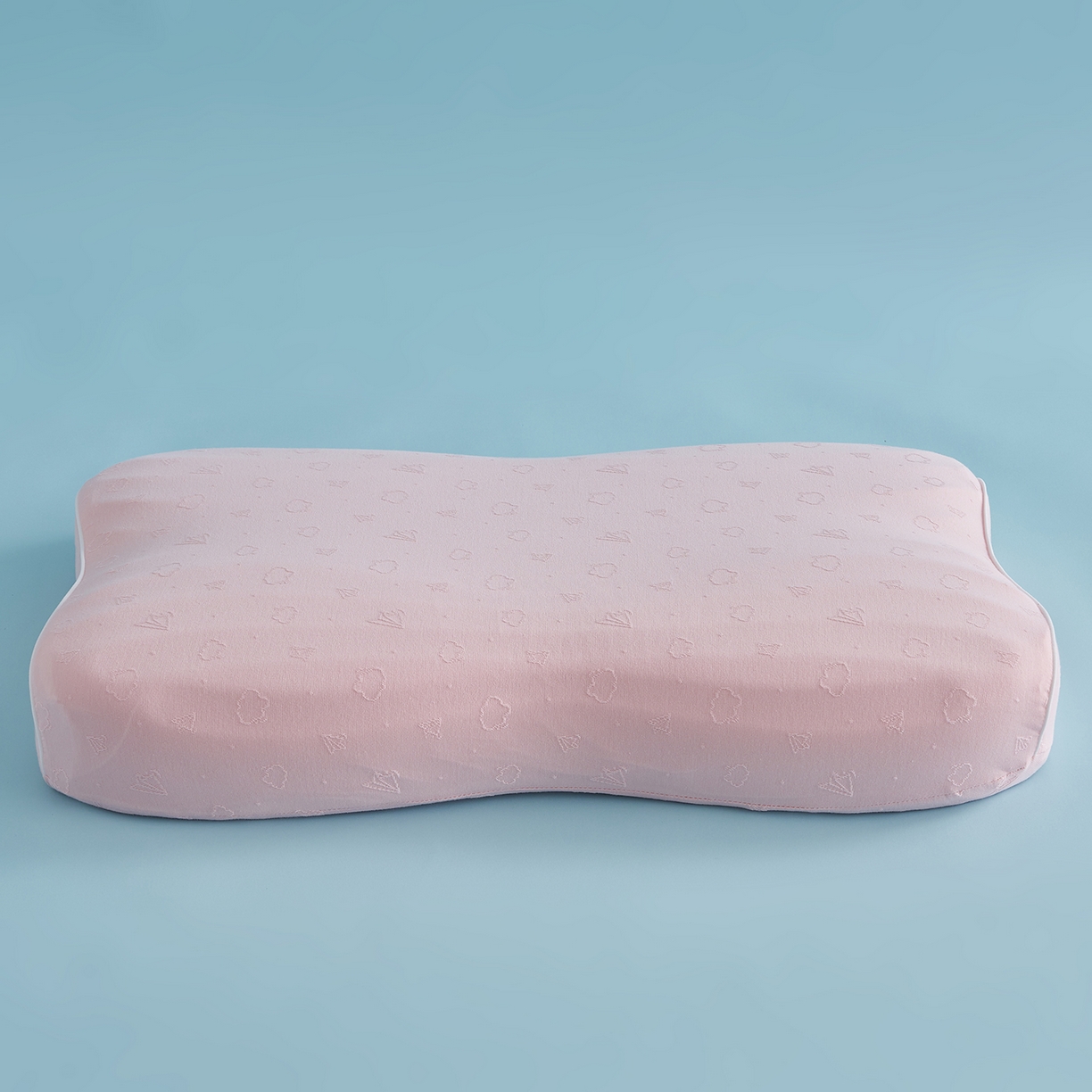 91家纺网 家纺一手货源 找家纺 鼎盛乳胶 2026新款零压记忆棉枕叠云双层枕枕头枕芯 女款粉