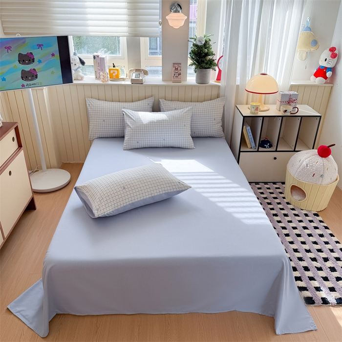 91家纺网 家纺一手货源 找家纺 夜笙家纺 2026新款古法水洗仿棉云感四件套 愿落星河