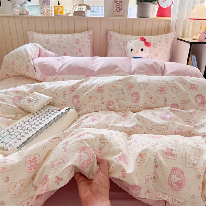 91家纺网 家纺一手货源 找家纺 （总）夜笙家纺 2026新款古法水洗仿棉云感四件套