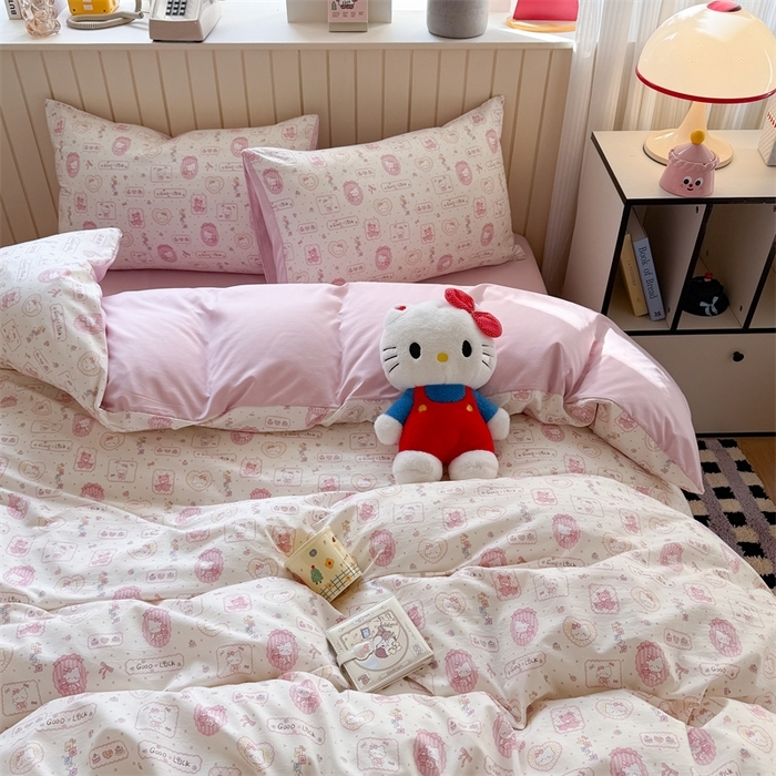 91家纺网 家纺一手货源 找家纺 （总）夜笙家纺 2026新款古法水洗仿棉云感四件套