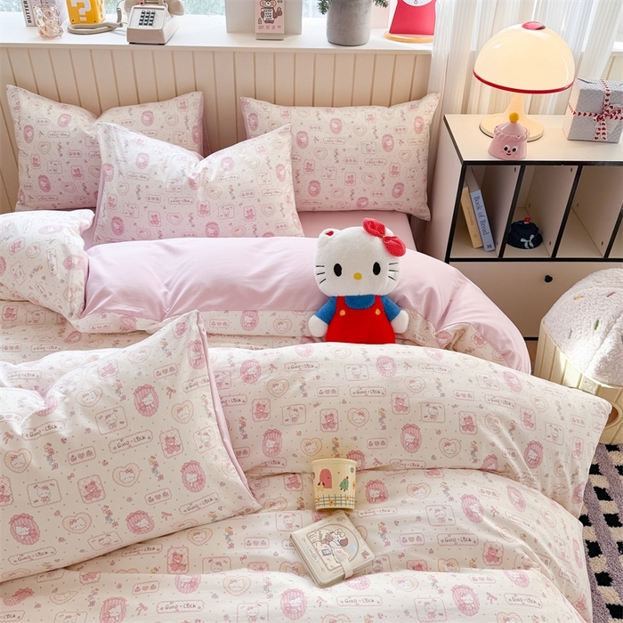 91家纺网 家纺一手货源 找家纺 （总）夜笙家纺 2026新款古法水洗仿棉云感四件套