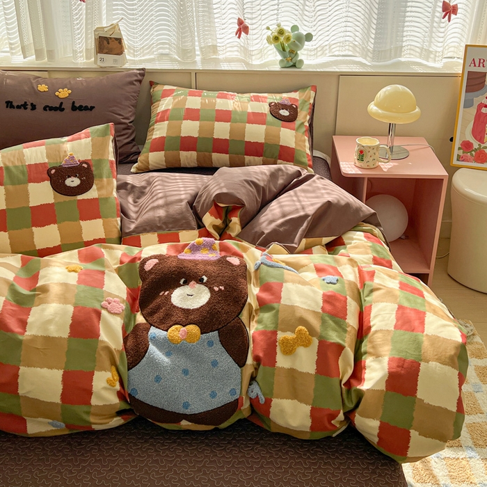 91家纺网 家纺一手货源 找家纺 （总）鑫喜莱家纺 2026新款全棉纯棉13372床盖款原创毛巾绣四件套