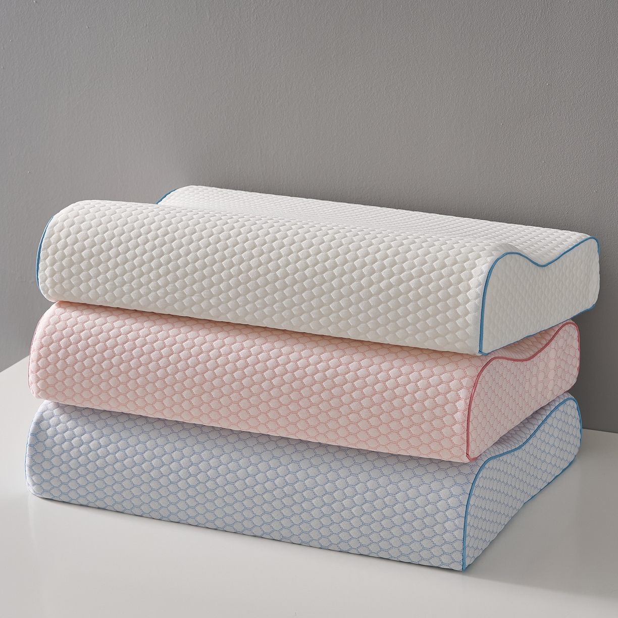 91家纺网 家纺一手货源 找家纺 （总）鼎盛乳胶 2026新款水立方太空记忆枕枕头枕芯