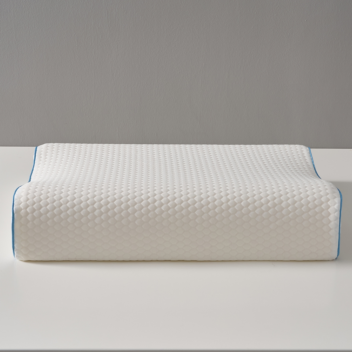 91家纺网 家纺一手货源 找家纺 鼎盛乳胶 2026新款水立方太空记忆枕枕头枕芯 白