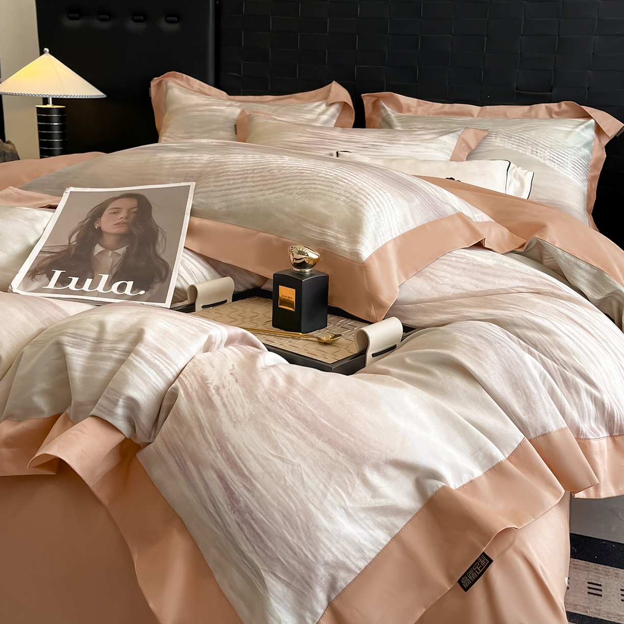 91家纺网 家纺一手货源 找家纺 （总）置顶家纺 2026春夏新款数码印花亲肤棉系列四件套-瓦伦西亚