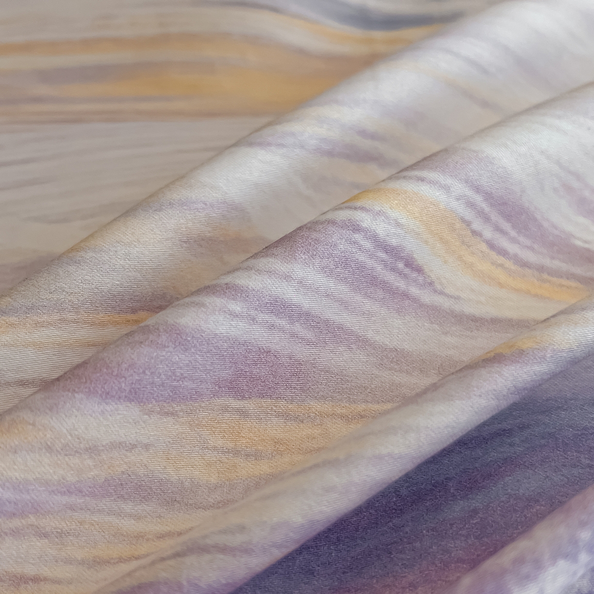 91家纺网 家纺一手货源 找家纺 置顶家纺 2026春夏新款数码印花亲肤棉系列四件套-瓦伦西亚 瓦伦西亚-香芋紫