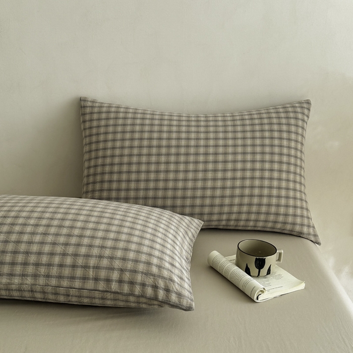 91家纺网 家纺一手货源 找家纺 （总）ab家纺 2026新款色织水洗棉全棉四件套