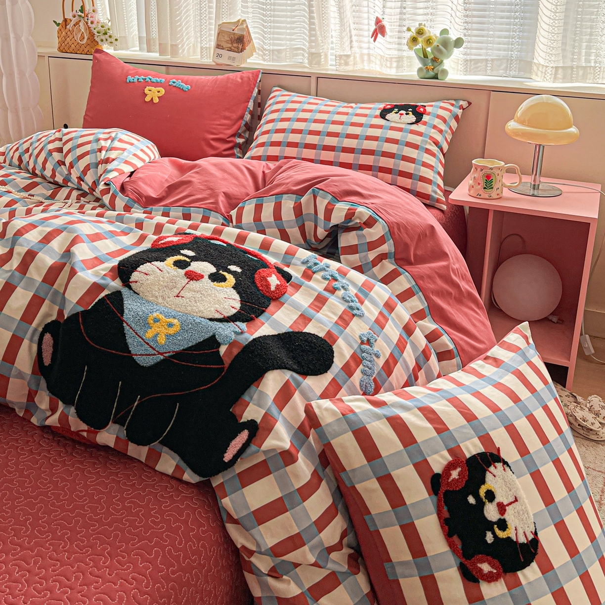 91家纺网 家纺一手货源 找家纺 （总）鑫喜莱家纺 2026新款全棉纯棉13372床盖款原创毛巾绣四件套