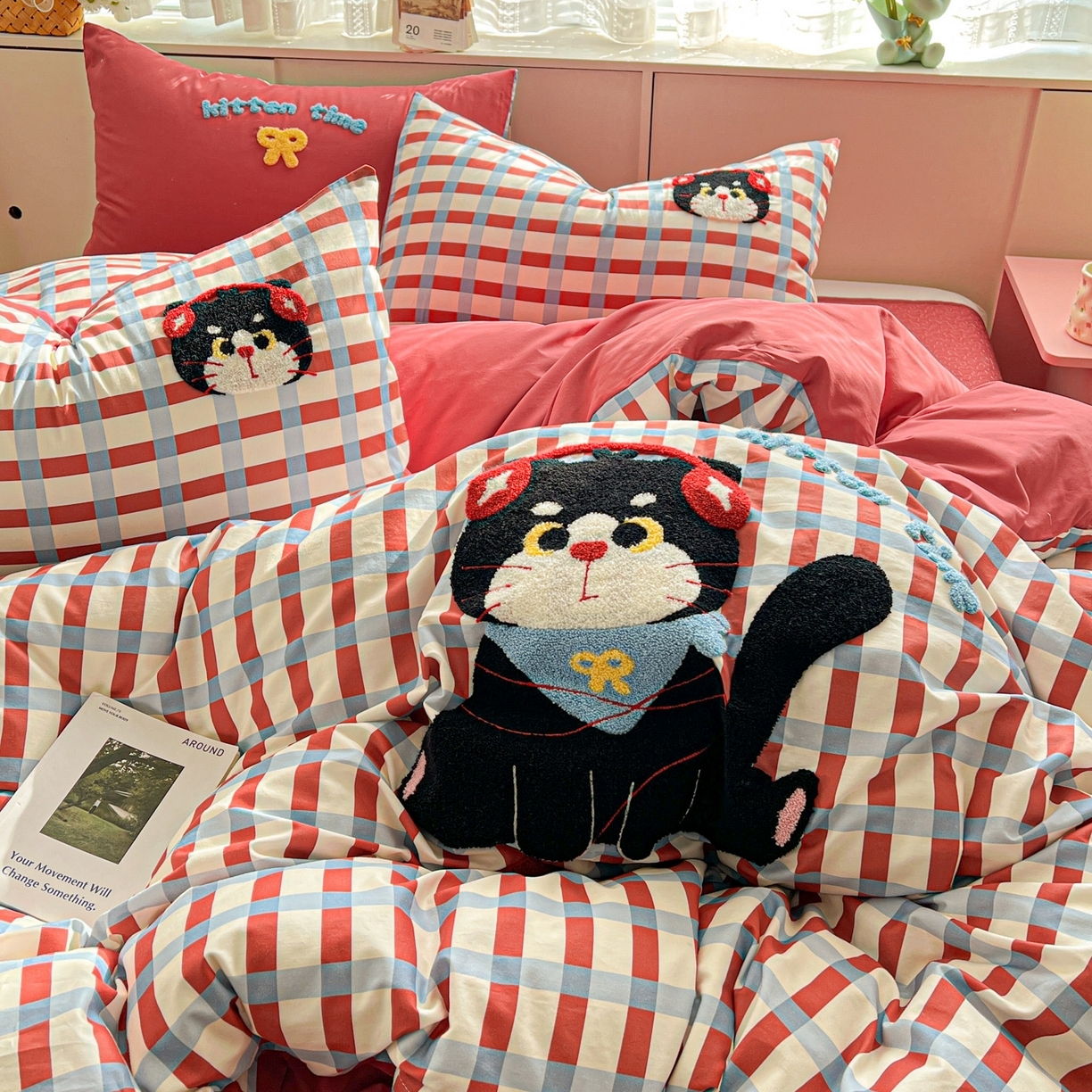 91家纺网 家纺一手货源 找家纺 （总）鑫喜莱家纺 2026新款全棉纯棉13372床盖款原创毛巾绣四件套