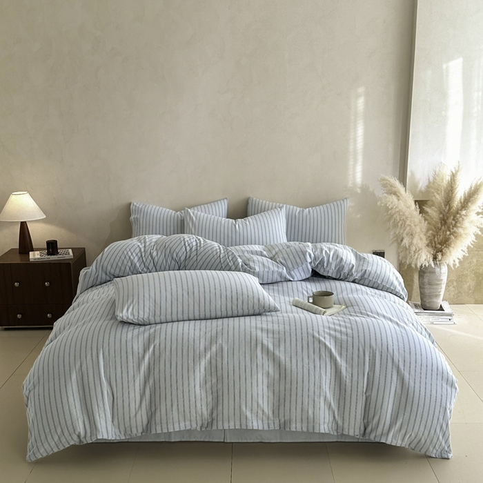 91家纺网 家纺一手货源 找家纺 （总）ab家纺 2026新款色织水洗棉全棉四件套