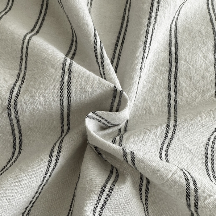 91家纺网 家纺一手货源 找家纺 ab家纺 2026新款色织水洗棉全棉四件套 双条-灰