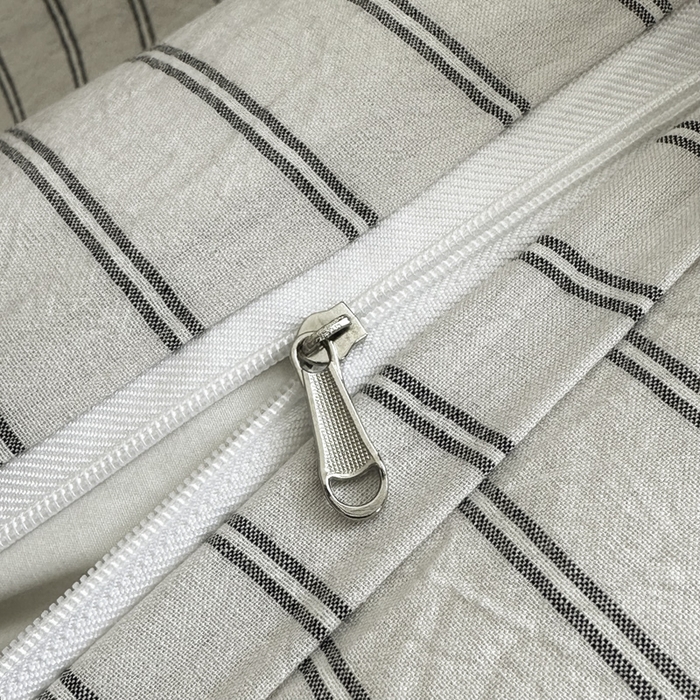 91家纺网 家纺一手货源 找家纺 ab家纺 2026新款色织水洗棉全棉四件套 双条-灰