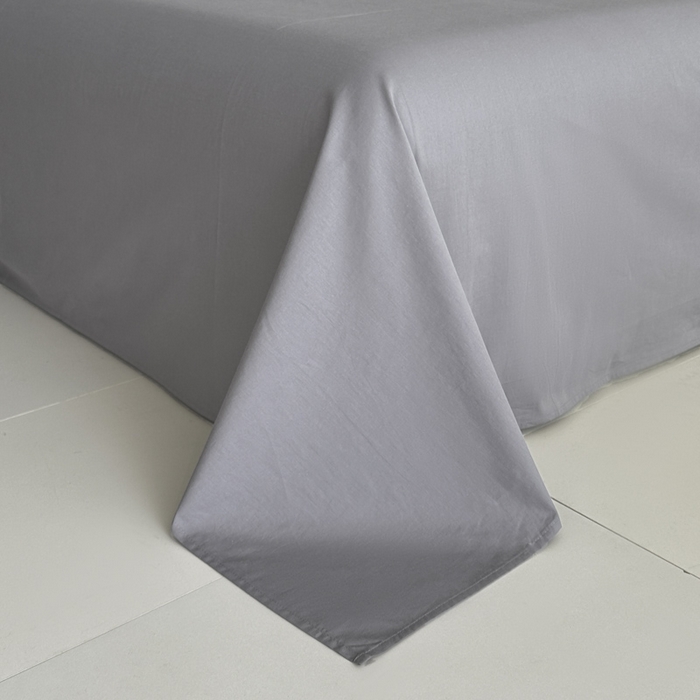 91家纺网 家纺一手货源 找家纺 ab家纺 2026新款色织水洗棉全棉四件套 双条-灰