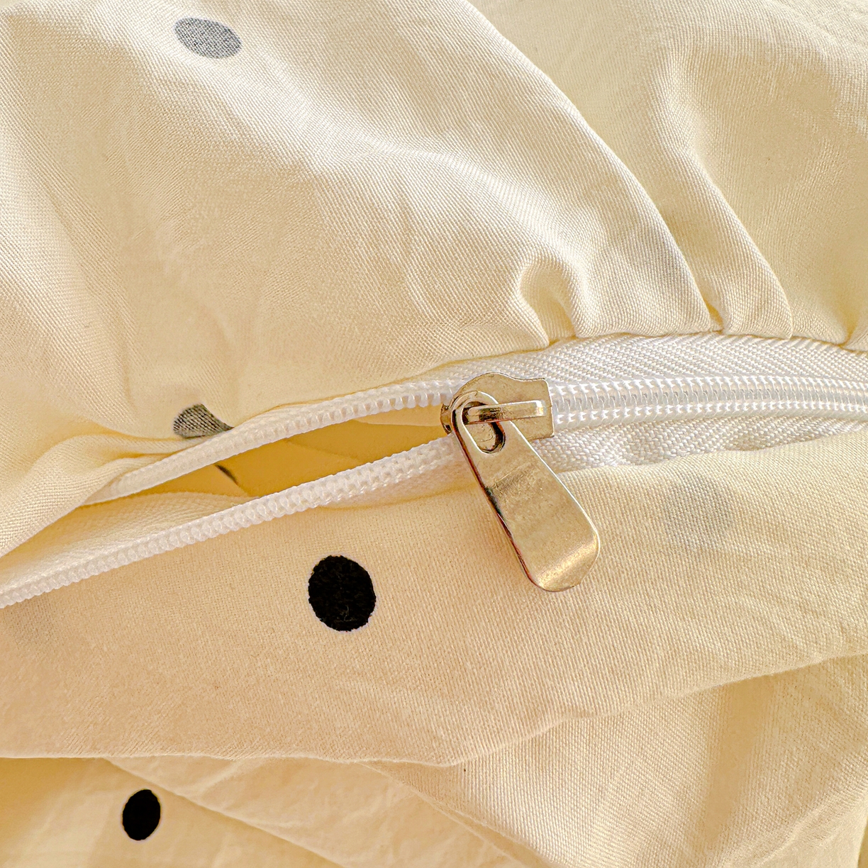 91家纺网 家纺一手货源 找家纺 家维家纺 2026新款(常年不断货）韩式双层花边复古棉感被子被芯 波点