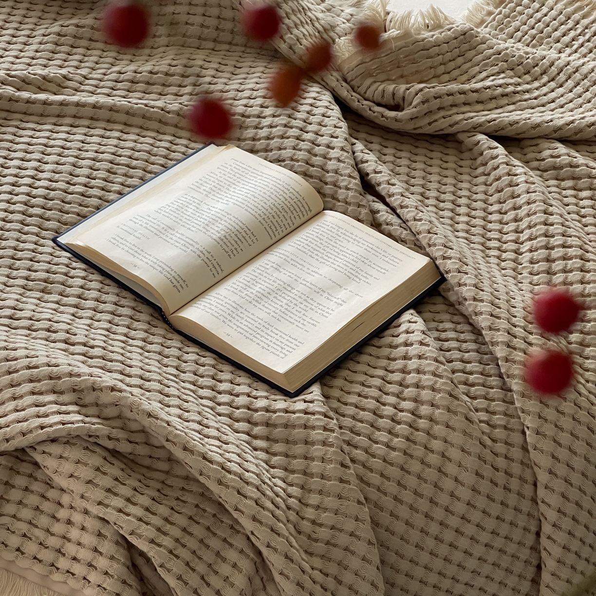 91家纺网 家纺一手货源 找家纺 例外 2026春夏新款华夫格流苏毯毯子多功能盖毯（会员-5） 奶咖