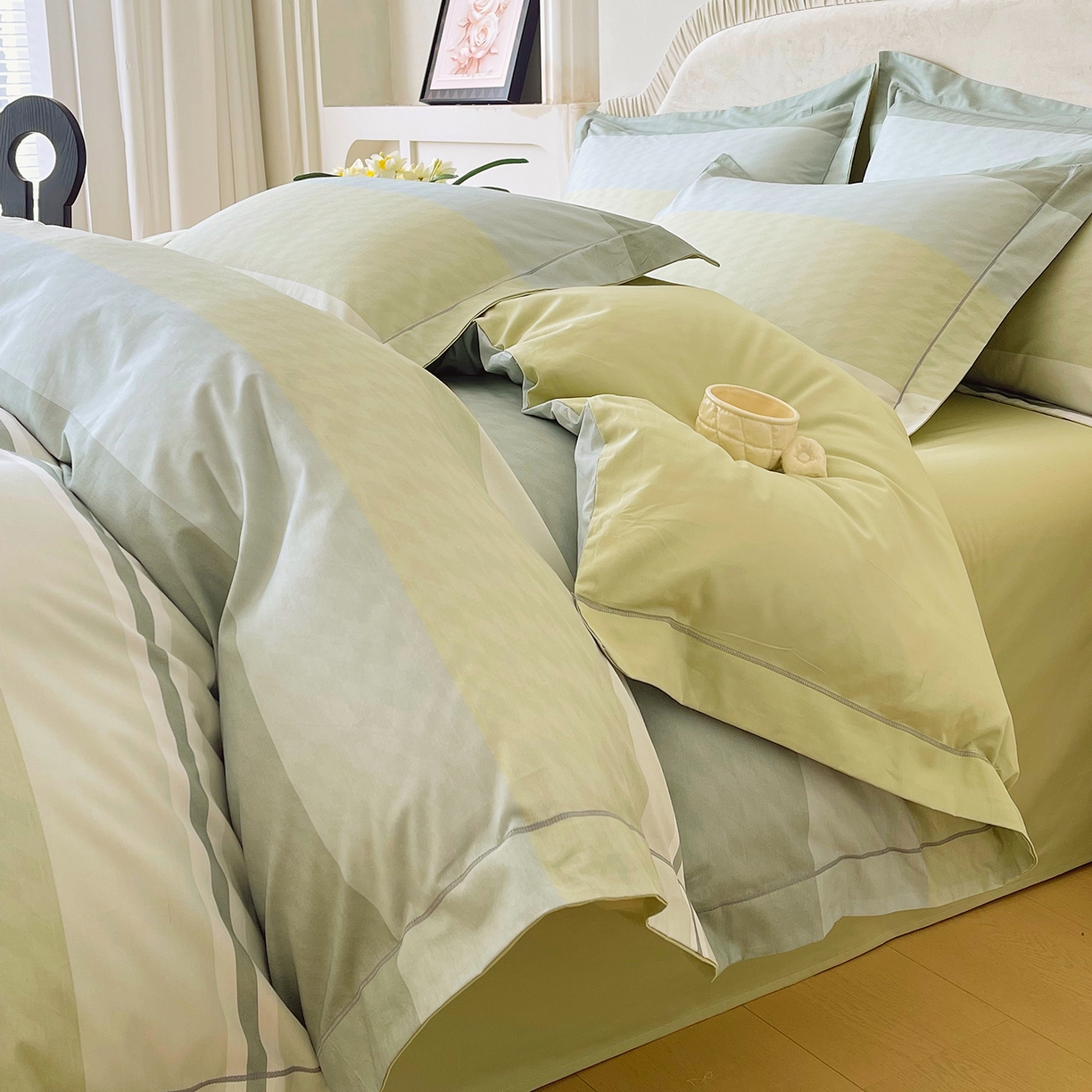 焱博家纺 2026新款A类加厚全棉13376印花四件套 梦想旅程