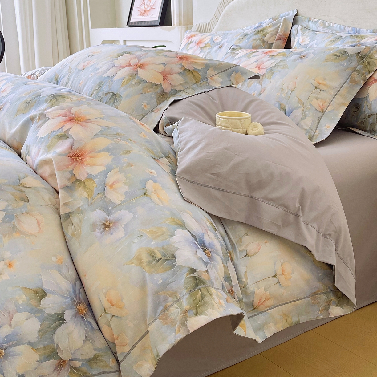 91家纺网 家纺一手货源 找家纺 （总）焱博家纺 2026新款A类加厚全棉13376印花四件套