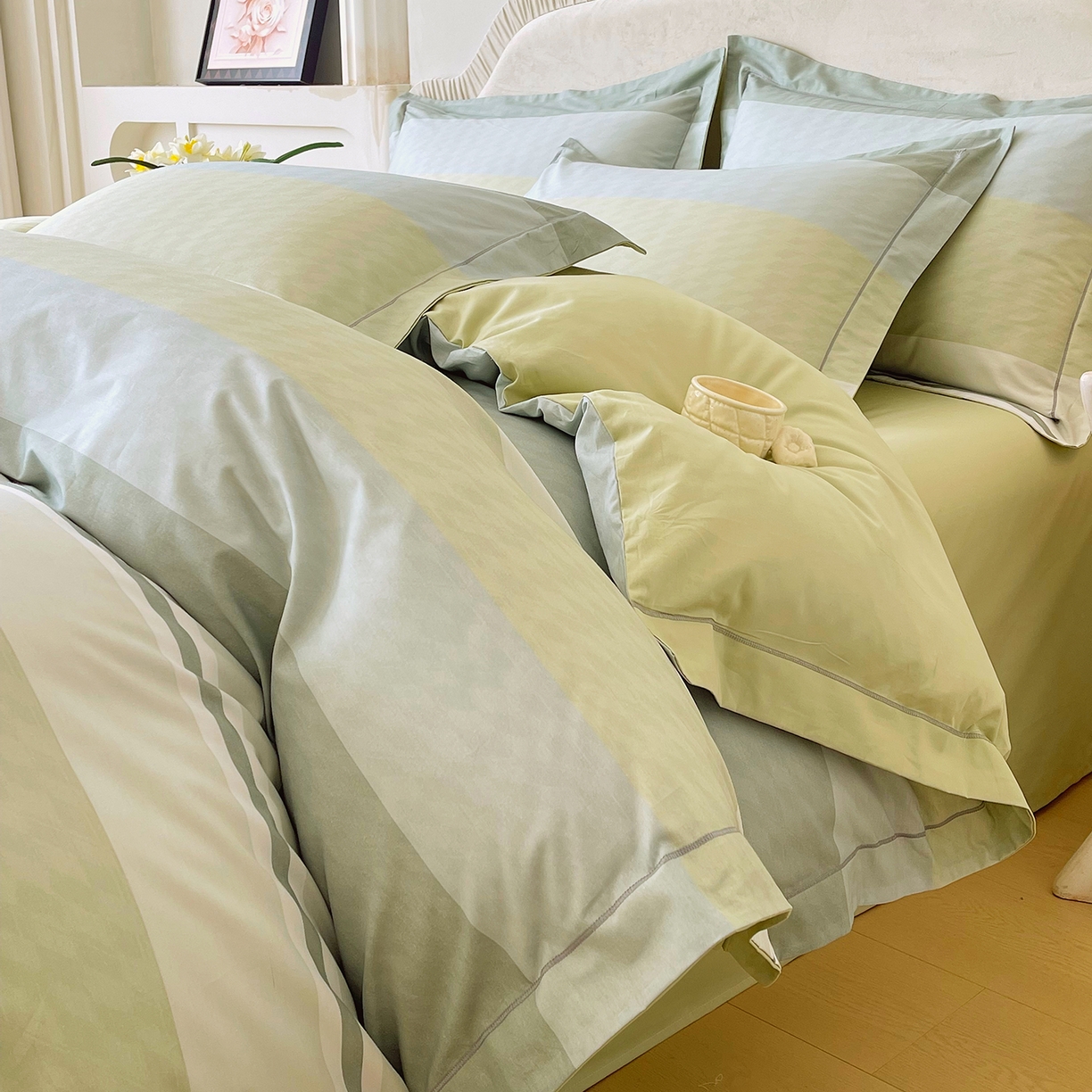 91家纺网 家纺一手货源 找家纺 焱博家纺 2026新款A类加厚全棉13376印花四件套 梦想旅程