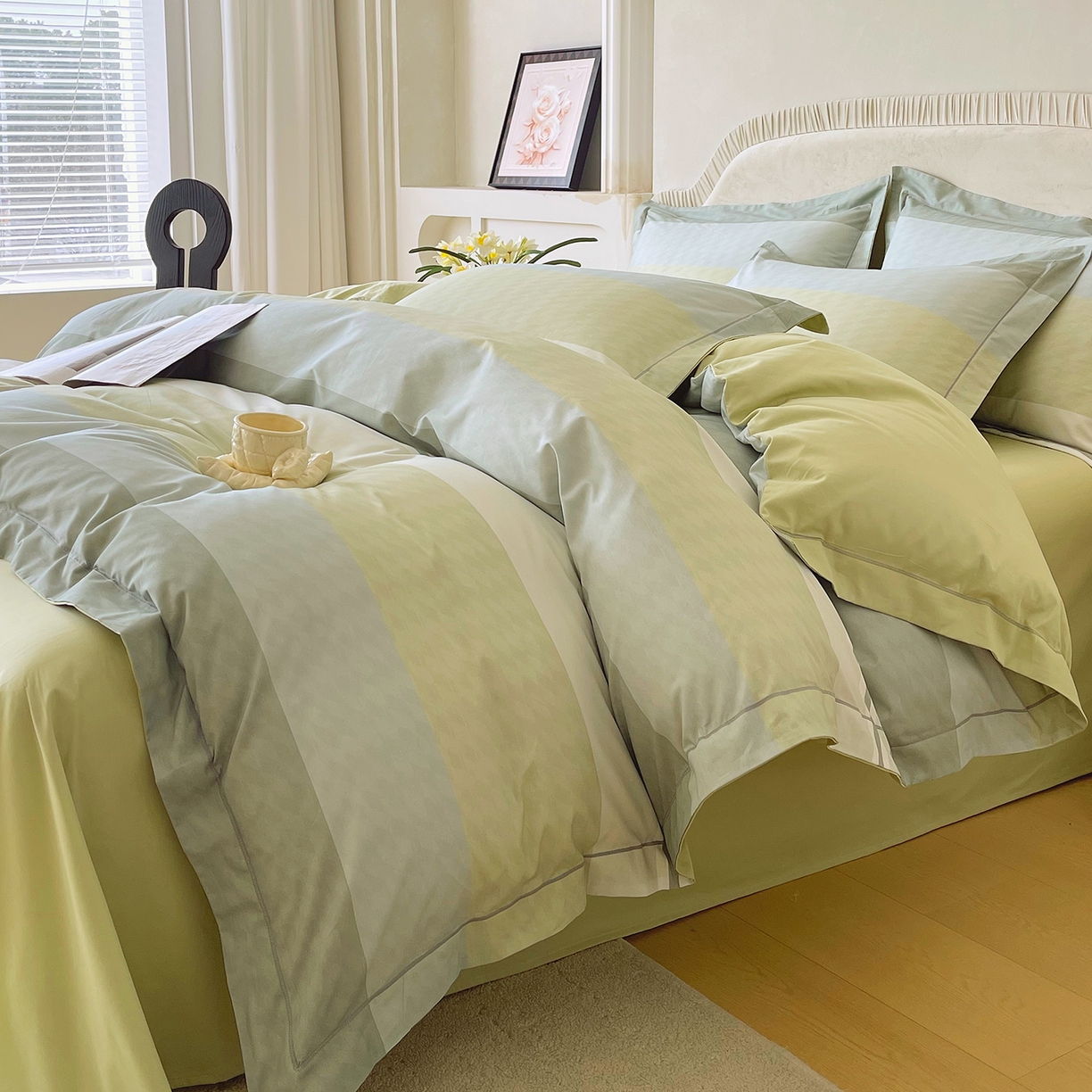 91家纺网 家纺一手货源 找家纺 焱博家纺 2026新款A类加厚全棉13376印花四件套 梦想旅程