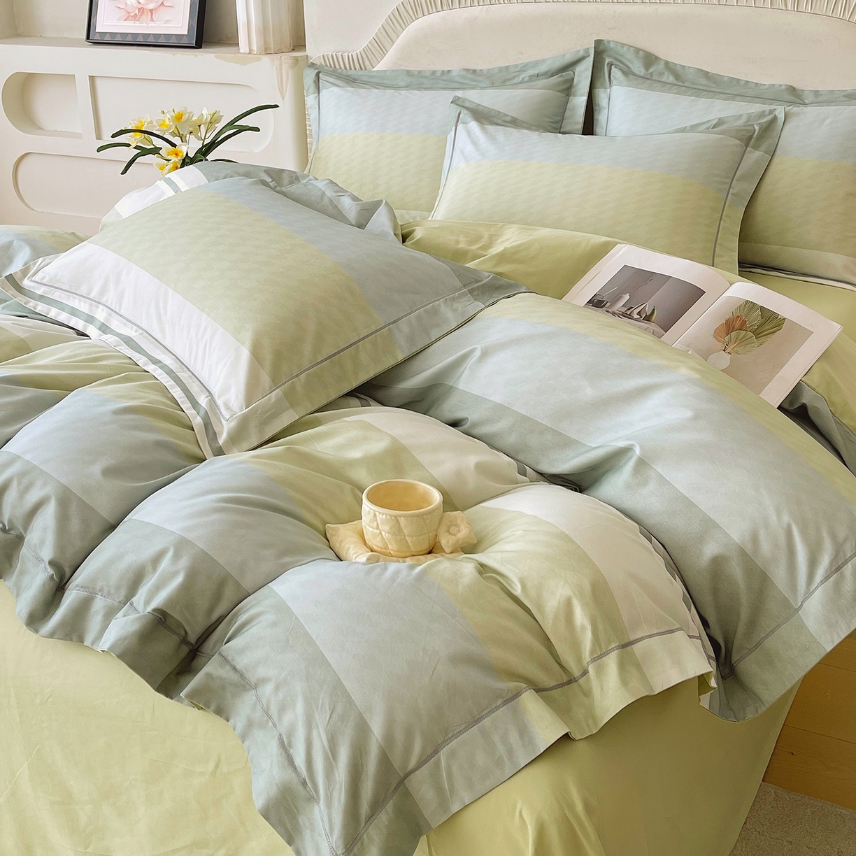 91家纺网 家纺一手货源 找家纺 焱博家纺 2026新款A类加厚全棉13376印花四件套 梦想旅程