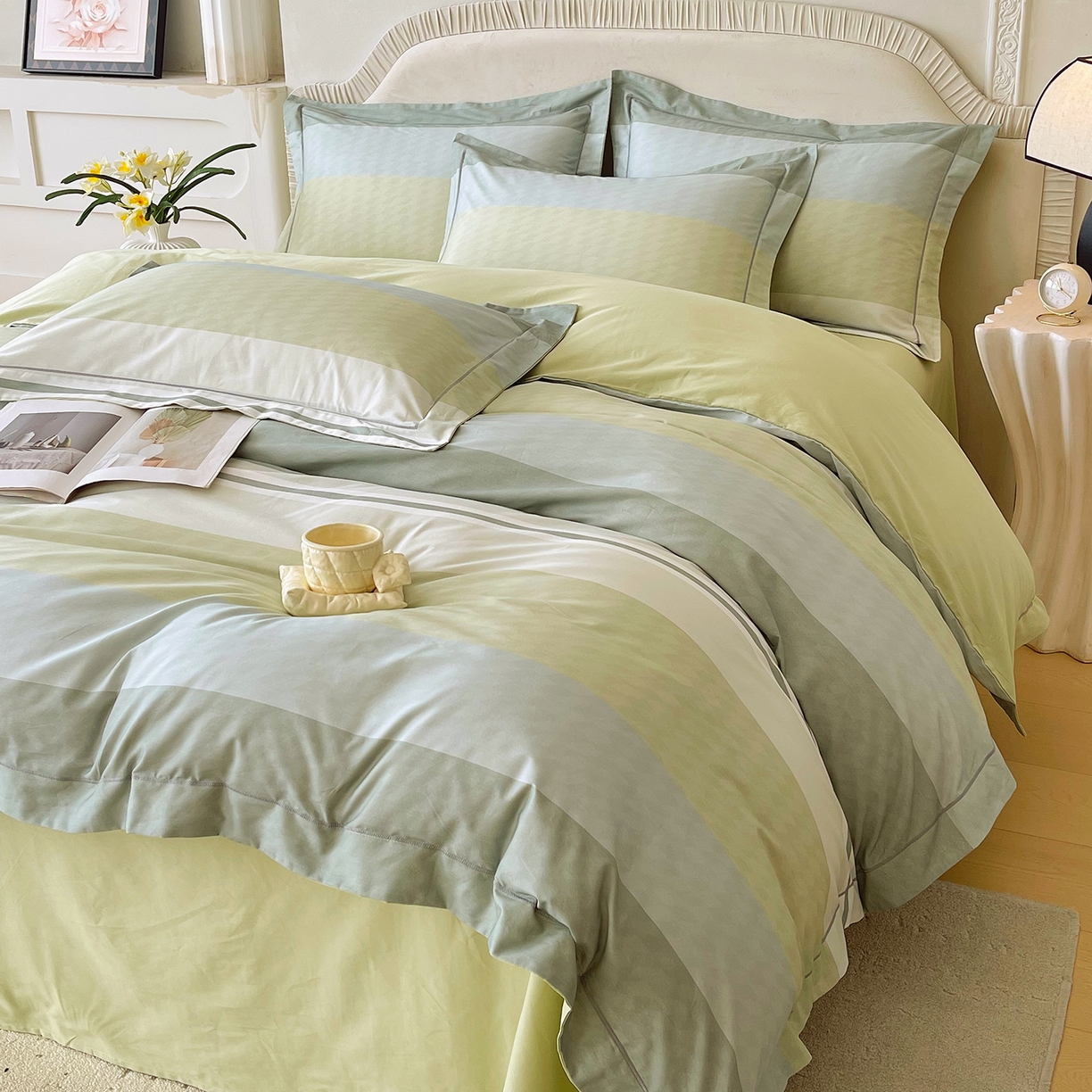 91家纺网 家纺一手货源 找家纺 焱博家纺 2026新款A类加厚全棉13376印花四件套 梦想旅程