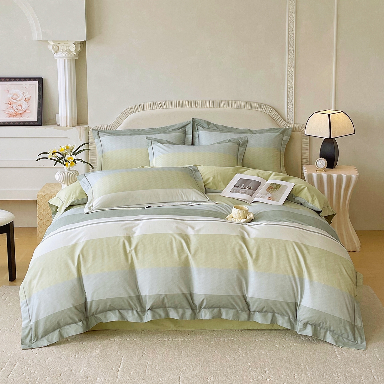 91家纺网 家纺一手货源 找家纺 焱博家纺 2026新款A类加厚全棉13376印花四件套 梦想旅程