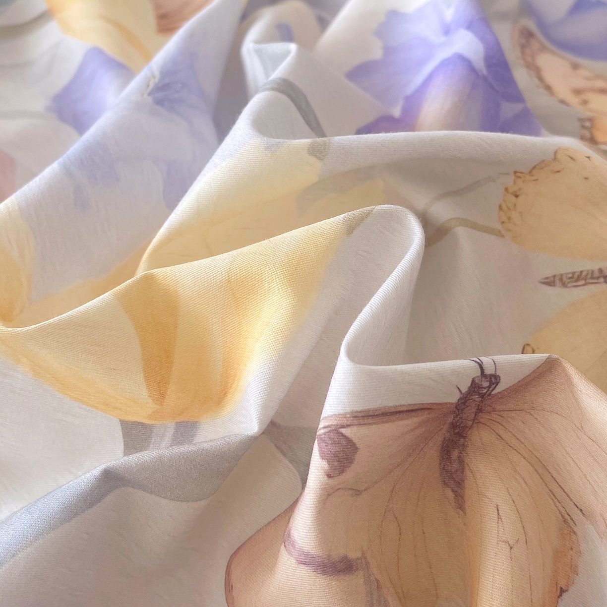 91家纺网 家纺一手货源 找家纺 焱博家纺 2026新款A类加厚全棉13376印花四件套 郁金花香