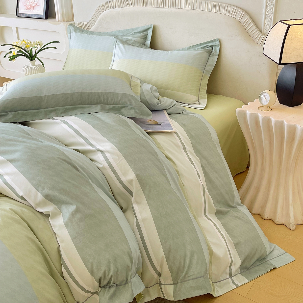 91家纺网 家纺一手货源 找家纺 焱博家纺 2026新款A类加厚全棉13376印花四件套 梦想旅程