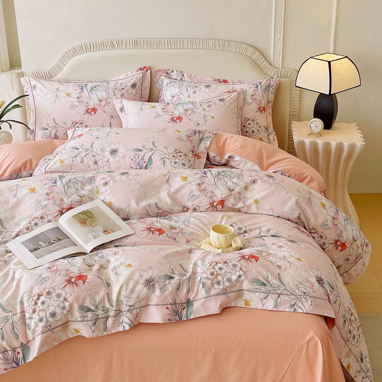 91家纺网 家纺一手货源 找家纺 焱博家纺 2026新款A类加厚全棉13376印花四件套 诗意漫步